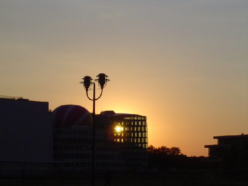 Coucher de soleil sur Berlin