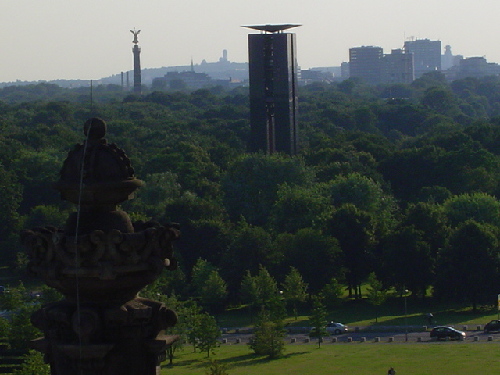 Vue sur le Tiegarten depuis le Reichstag